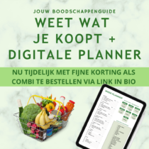 Combideal Boodschappenguide + Digitale weekplanner witte achtergrond