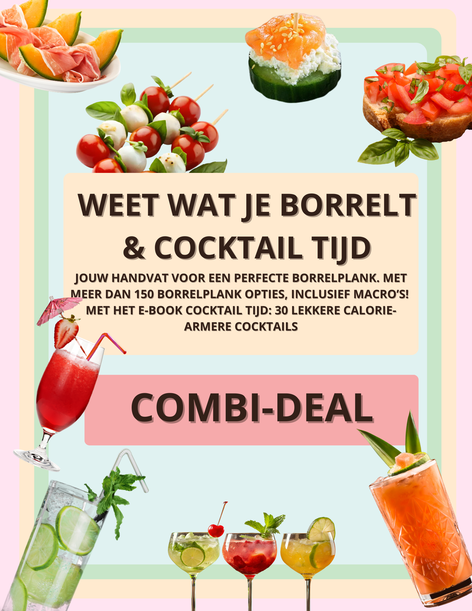 COMBIDEAL BORREL-BOEK + COCKTAIL TIJD